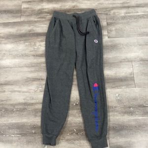 Champion sweatpants color gray size XS